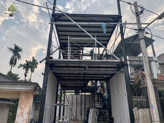 Kết cấu phụ Cấu tạo mẫu nhà lắp ghép phổ biến