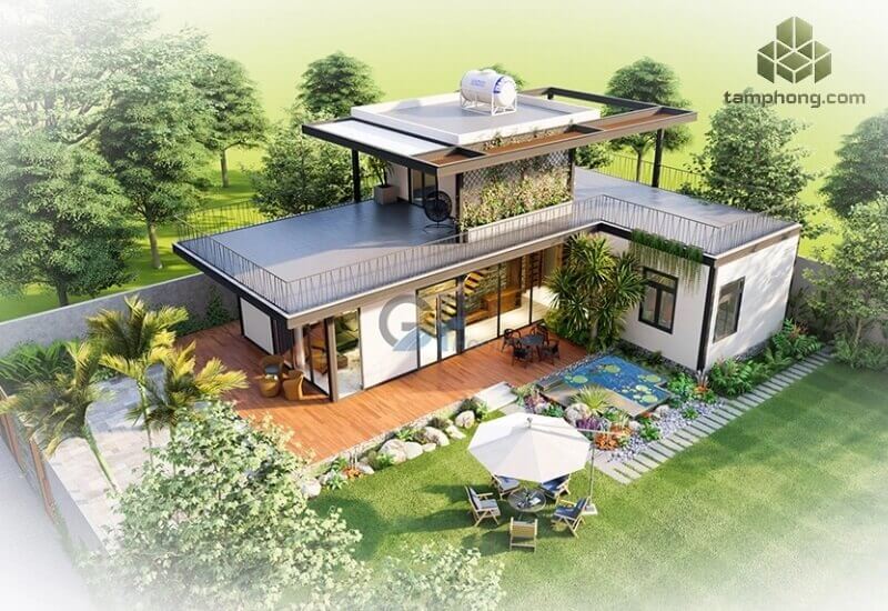 Thiết kế thi công nhà lắp ghép biệt thự nhà vườn ở đâu chất lượng?