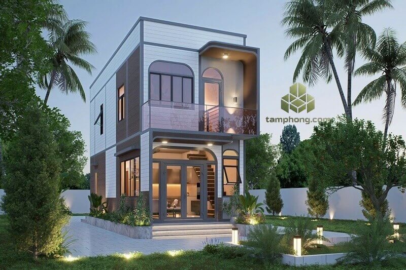 Mẫu nhà lắp ghép biệt thự nhà vườn