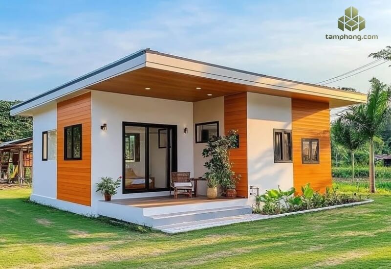 Nhà lắp ghép dân dụng có phong cách hiện đại