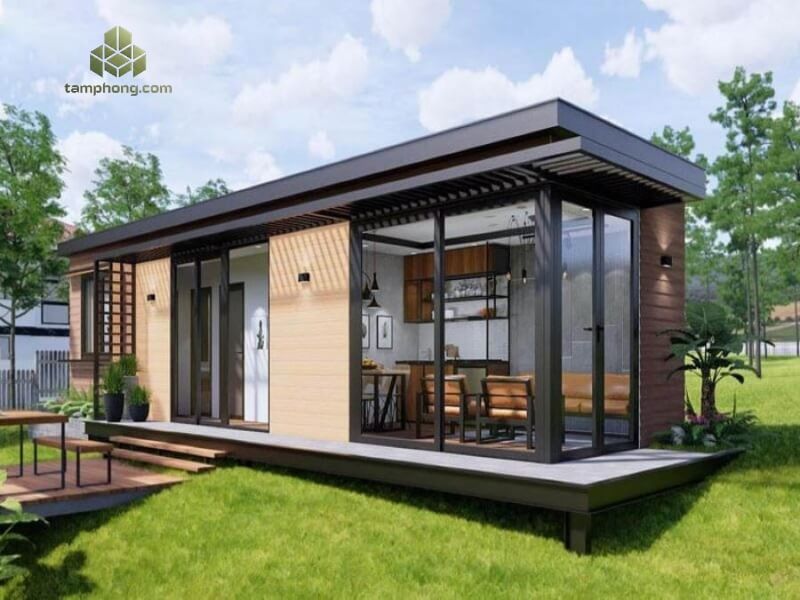 Mẫu nhà lắp ghép dân dụng
