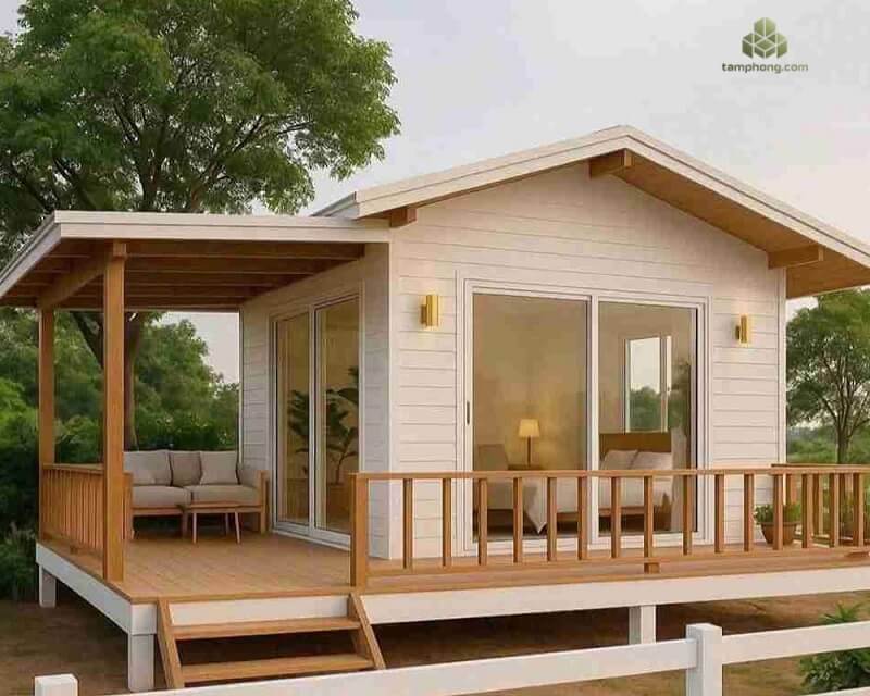 Nhà lắp ghép phong cách tropical