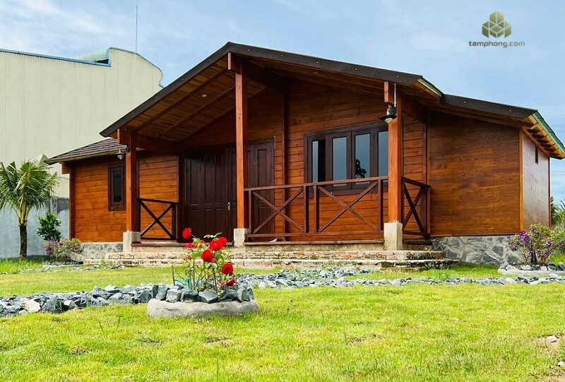 Nhà homestay gỗ lắp ghép 1 tầng