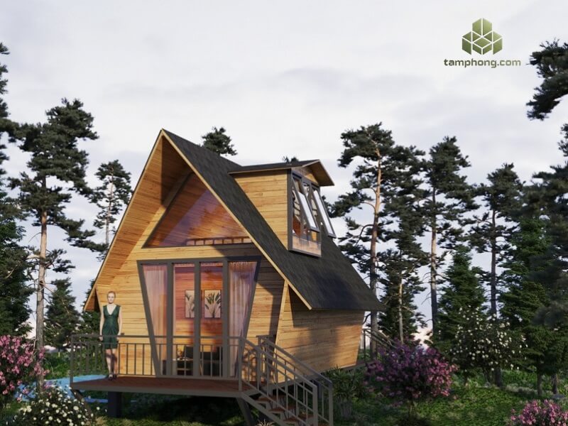 Nhà bungalow lắp ghép Resort - nghỉ dưỡng