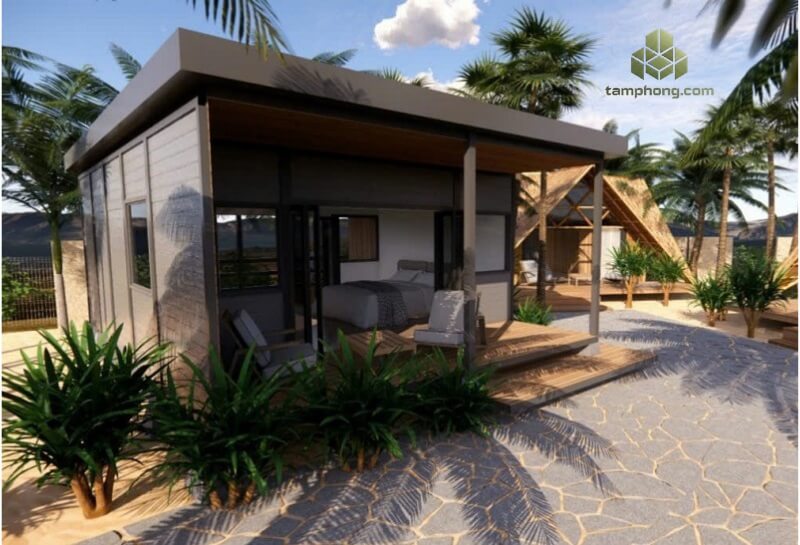 Nhà bungalow lắp ghép Resort - nghỉ dưỡng