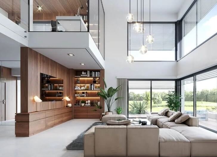 Thiết kế nội thất biệt thự phong cách hiện đại