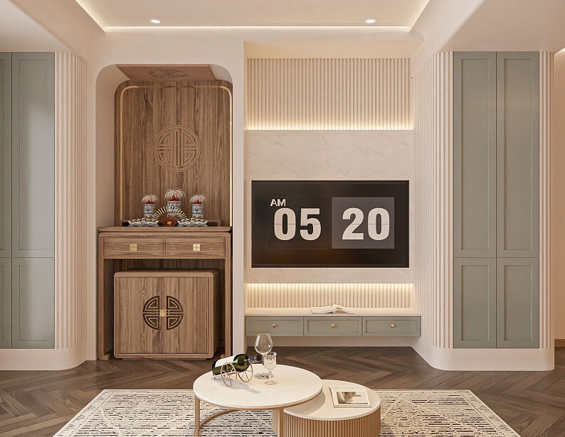 Mẫu thiết kế nội thất chung cư 90 - 100m2: