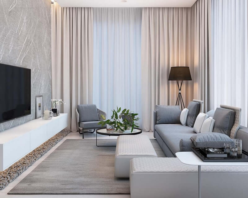 Mẫu thiết kế nội thất chung cư 70 - 90m2