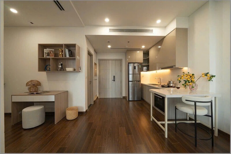 Mẫu thiết kế nội thất chung cư cao cấp 75m²
