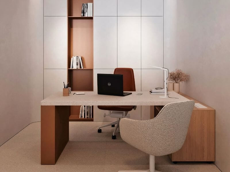 Thiết kế phòng làm việc nhà phố