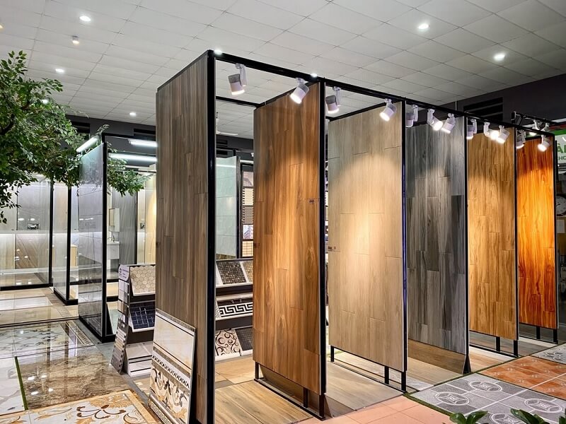 Mẫu thiết kế nội thất showroom gạch ốp lát