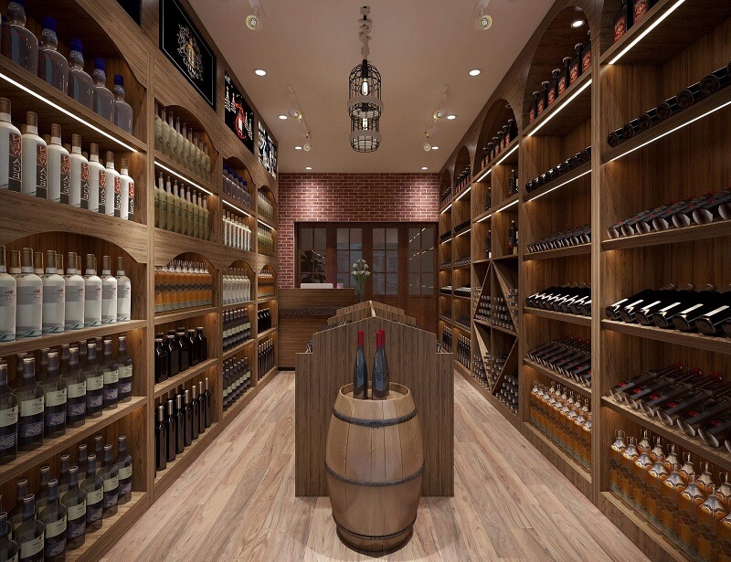 Mẫu thiết kế nội thất showroom rượu