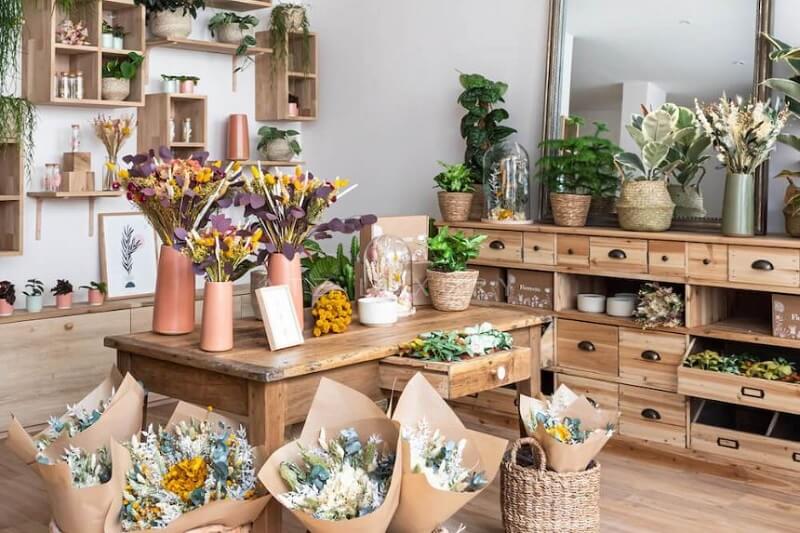 Mẫu thiết kế nội thất showroom hoa