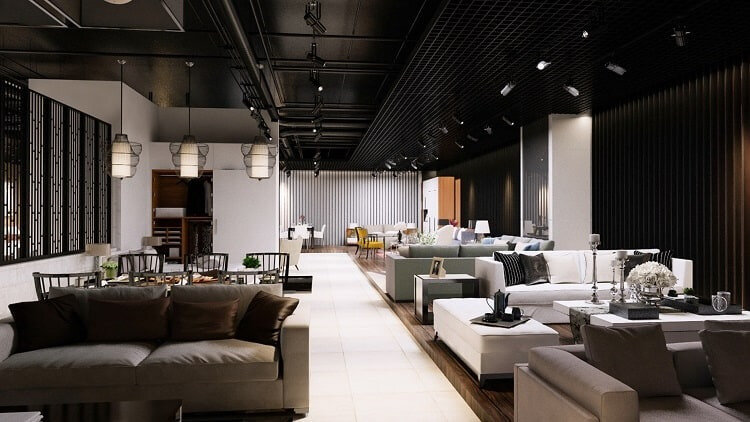 Mẫu thiết kế nội thất showroom đẹp, ấn tượng nhất 2026