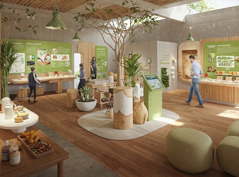 Thiết kế showroom phong cách tự do
