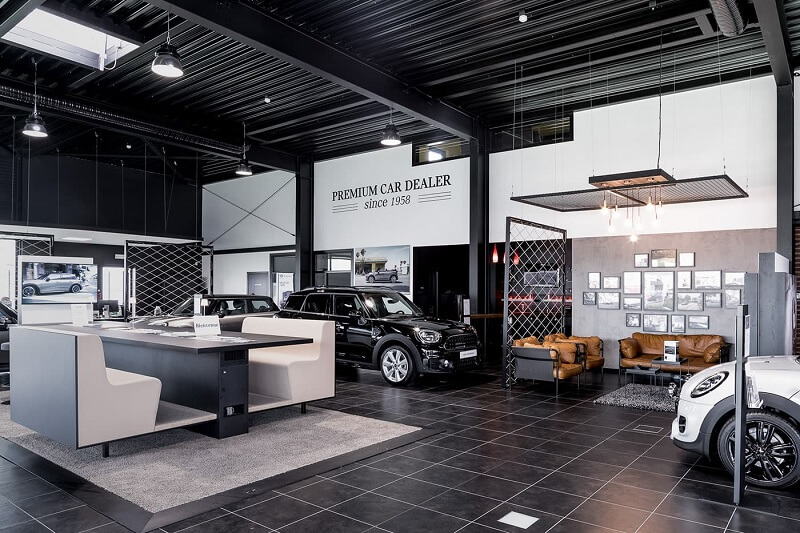 Mẫu thiết kế nội thất showroom ô tô