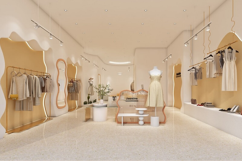 Mẫu thiết kế nội thất showroom thời trang 