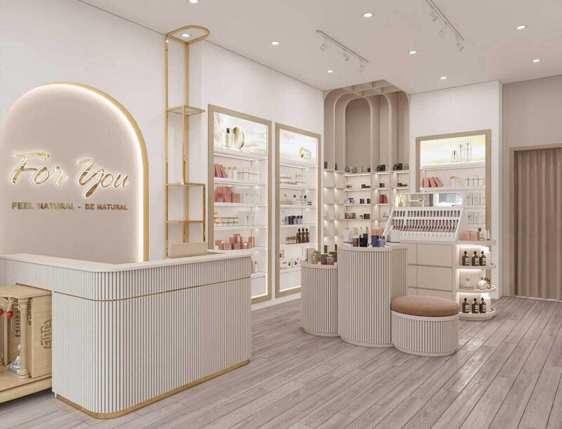 Mẫu thiết kế nội thất showroom mỹ phẩm