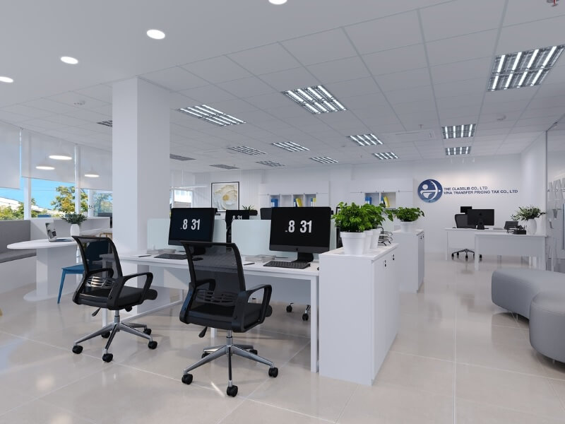 Mẫu thiết kế nội thất văn phòng diện tích 100 - 500m2