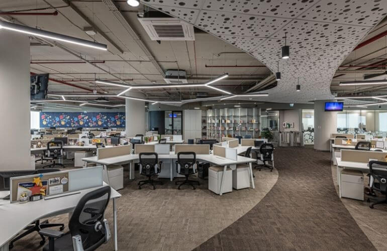 Mẫu thiết kế nội thất văn phòng với diện tích từ 500 - 1000m2
